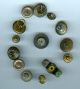 Antique Military Buttons (14) / Lot 1,  Mixed Group Buttons photo 2