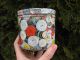 Antique 700 Buttons Guarateed Advertising Washable Sewing Container Tea Tin Buttons photo 3