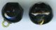 Antique Black Glass Spherical Buttons (14) C 1880s? Buttons photo 1