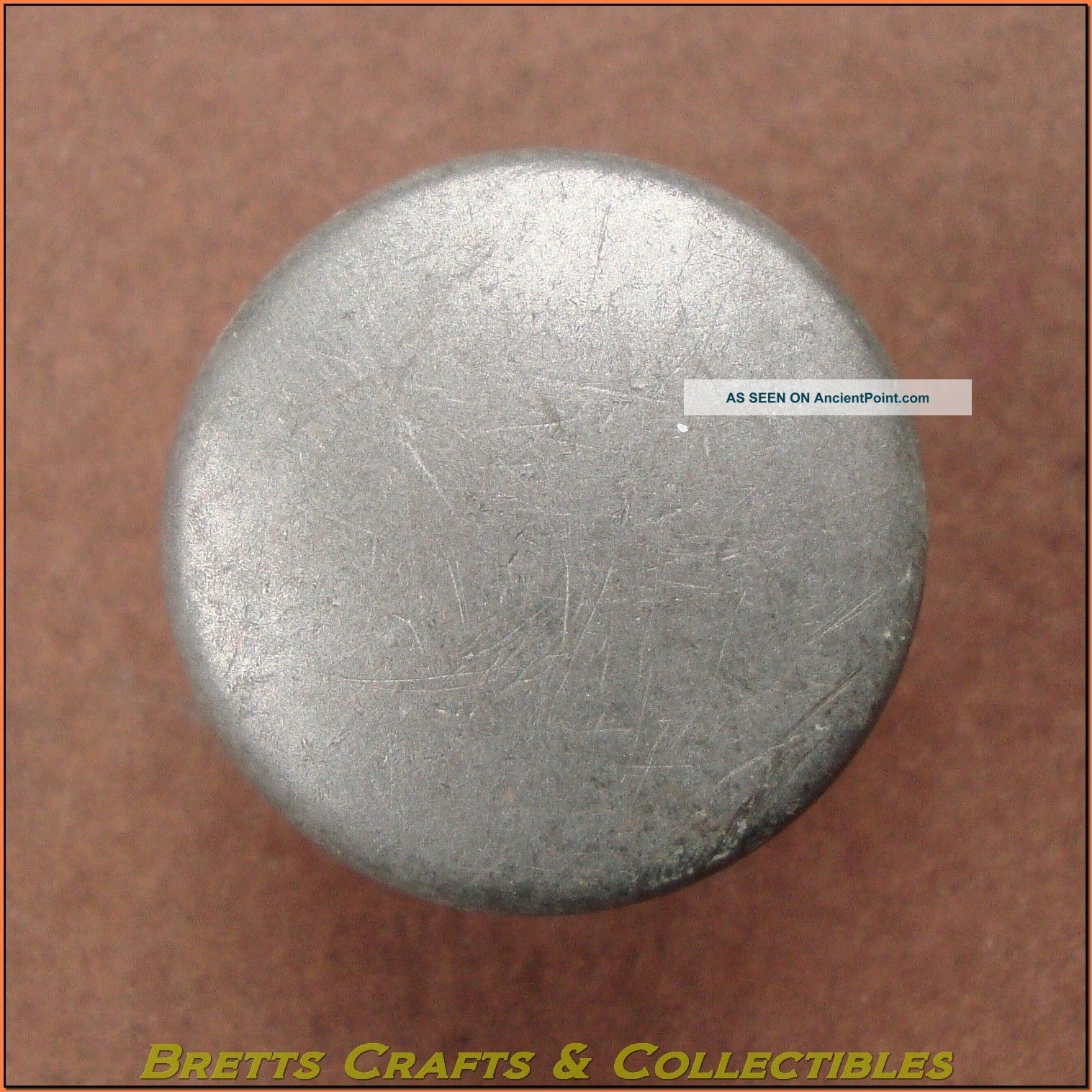 Vintage - 18th Century (1714+) Georgian Button - Plain Disc 10a Buttons photo