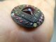 Antique Old Cesetzlich Geschutzt Beaded Large 1.  625” Decorative Purple Button Nr Buttons photo 6