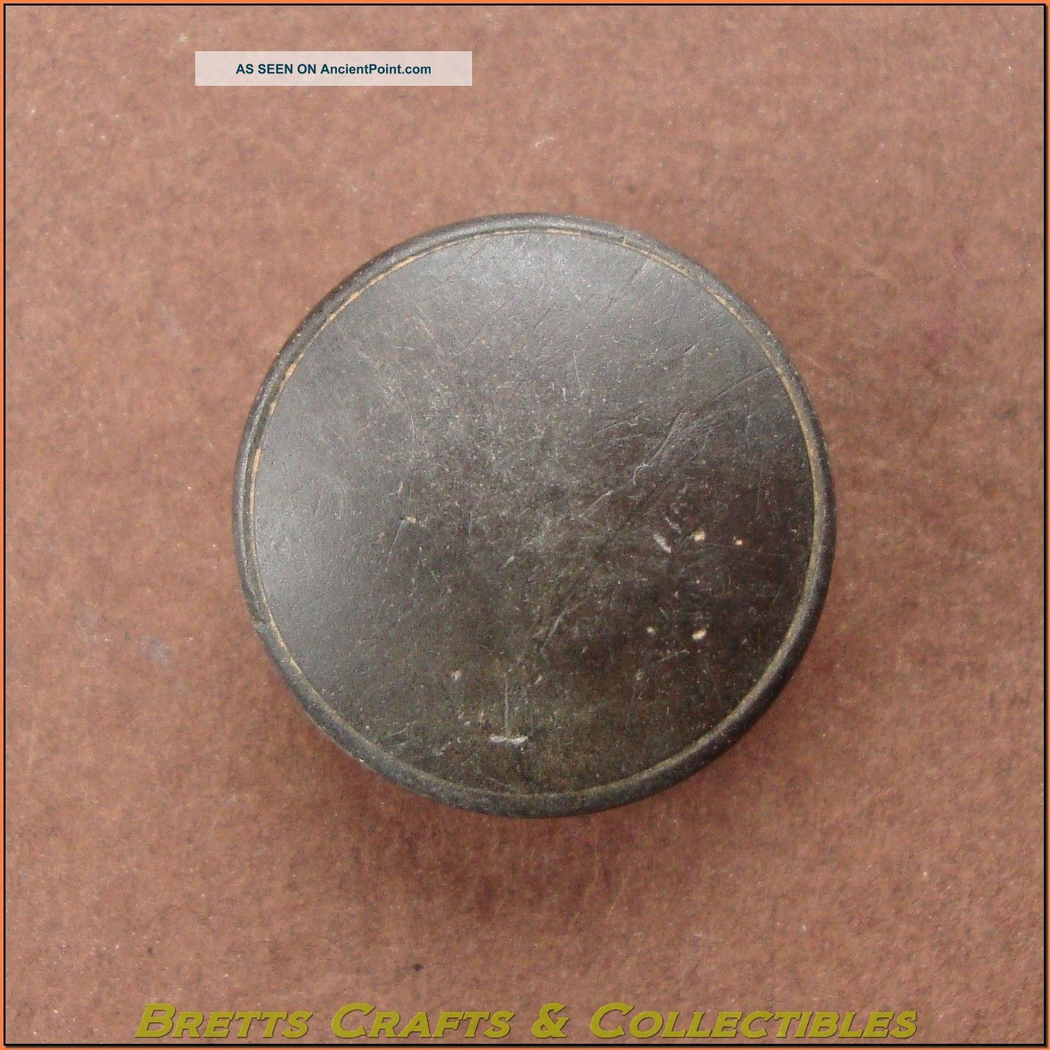Vintage - 18th Century (1714+) Georgian Button - Plain Disc 9a Buttons photo
