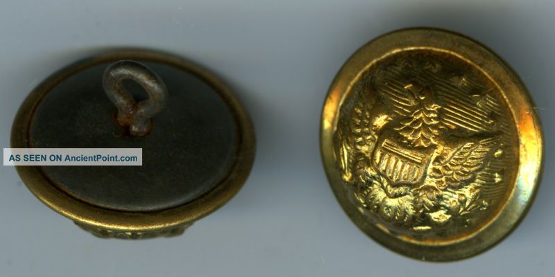 Antique Uniform Buttons (4),  C.  1910? Military? Buttons photo