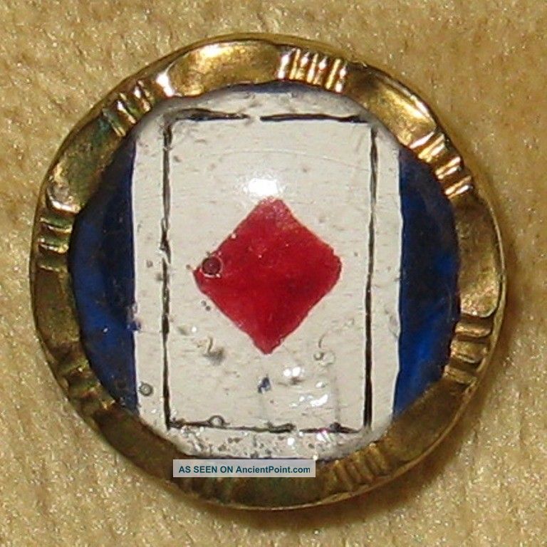 Antique Waistcoat Picture Button Design Under Glass Diamond Card Gambling Theme Buttons photo