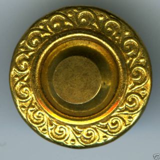Antiq.  Gilt Brass & Steel Buttons (5),  C 1880s? photo