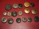 17 Different Old/antique/vintage Navy Buttons Buttons photo 1