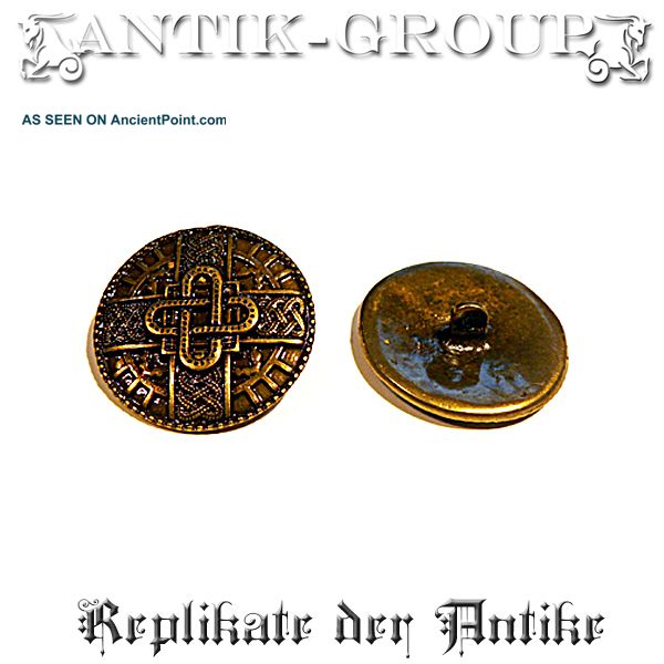 10 Pcs Button Merovings Antique Sew Viking Gothic Larp Buttons photo