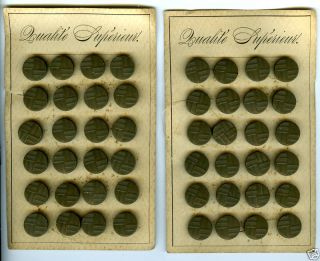 Antiq.  French Early Plastic Buttons (48),  C 1930s? photo