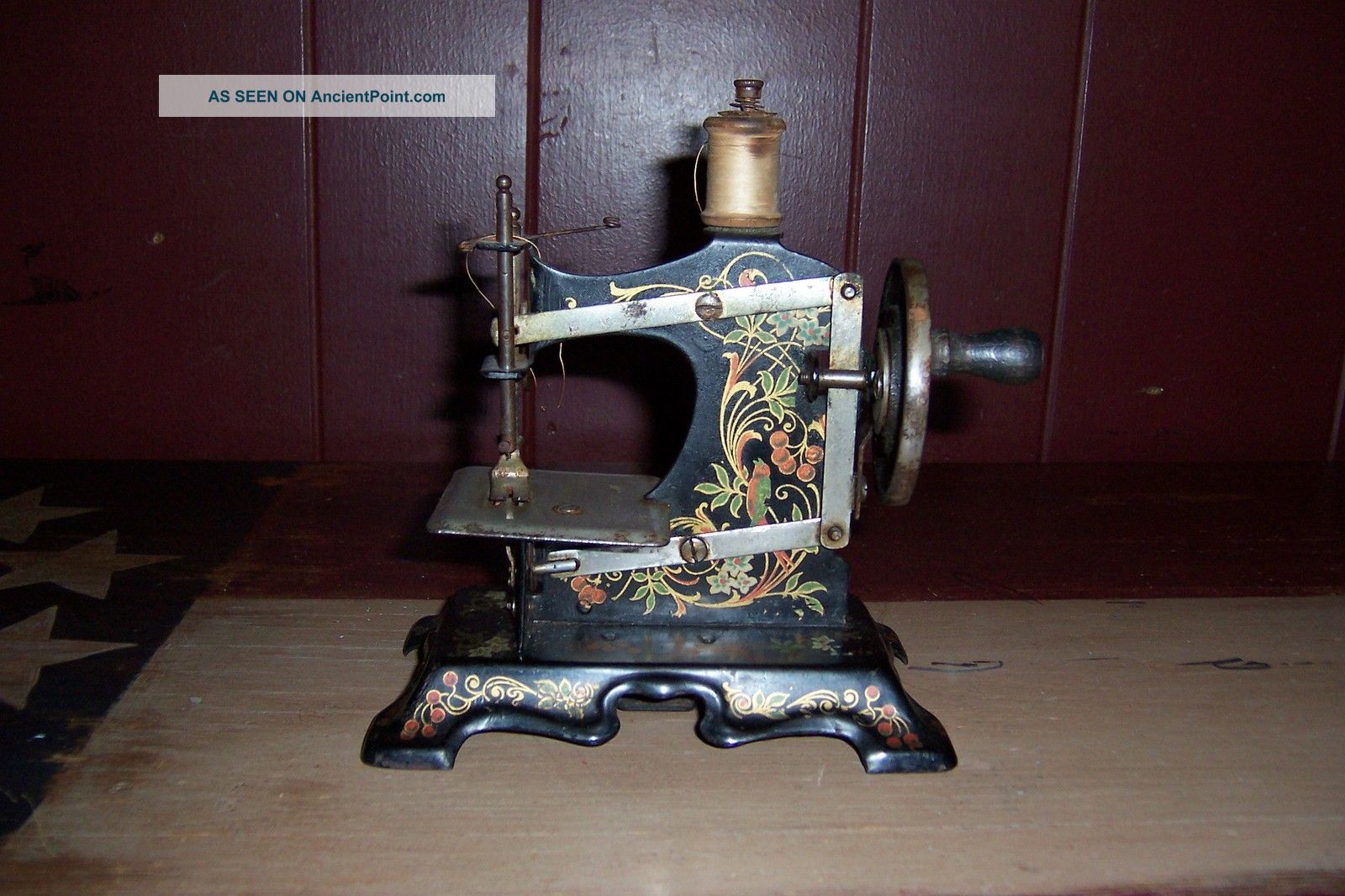 Antique Vintage Pre Wwii Toy Sewing Machine German? F.  W.  Mullen? Sewing Machines photo