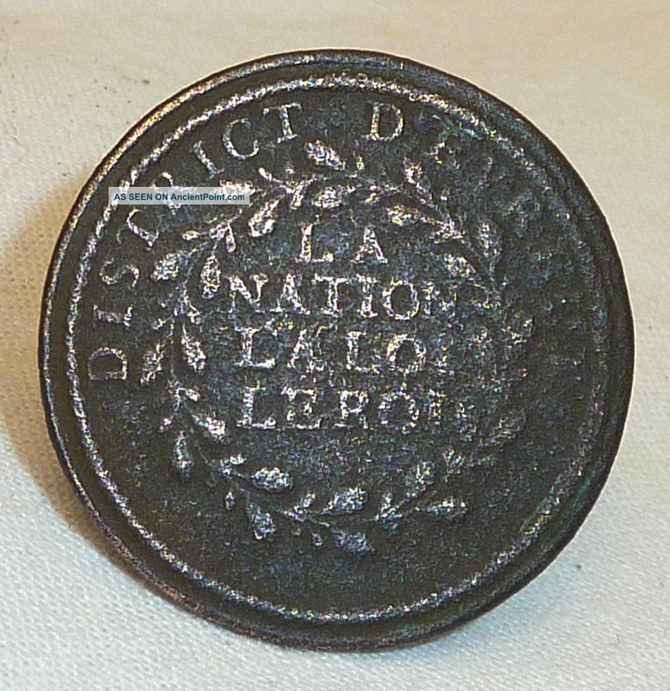 Hard To Find : French Revolutionary Era Button Of The « Garde Nationale » 1790 Buttons photo
