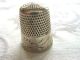 Antique Victorian Sterling Silver Sewing Thimble Engraved Stamped Nat Flower Thimbles photo 3