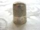 Antique Victorian Sterling Silver Sewing Thimble Engraved Stamped Nat Flower Thimbles photo 4