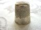 Antique Victorian Sterling Silver Sewing Thimble Engraved Stamped Nat Flower Thimbles photo 5