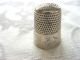 Antique Victorian Sterling Silver Sewing Thimble Engraved Stamped Nat Flower Thimbles photo 6