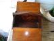Vintage Wood Sewing Box + Egg Darner - - Box: Two Side Lid Opening Carry Handle Baskets & Boxes photo 5