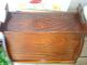 Vintage Wood Sewing Box + Egg Darner - - Box: Two Side Lid Opening Carry Handle Baskets & Boxes photo 7