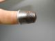 Antique Old Unmarked Metal Sewing Tool Safety Accessory Thimble Nr Thimbles photo 7