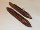 2 Antique Vtg Wood Loom Long Boat Shuttle Tool Bobbin Bsb Wrkshop Watson William Tools, Scissors & Measures photo 5