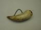 Antique Carved Cow Horn Bull Old Primitive Sewing Needle Pin Cushion Nr Pin Cushions photo 2