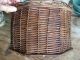 Vintage 1900 S Antique Old Wicker Sewing Box With Wooden Bottom And Hanged Lid Baskets & Boxes photo 6