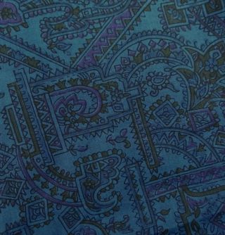 Vintage Saree Fabric Pure Silk Printed Craft Deco Indian Wrap Sari Ips3170 photo