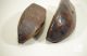 Pair 18th C.  Dutch Carved Wood Clog Forms Other photo 11