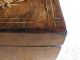 Antique English Rosewood Inlaid Sewing Box Boxes photo 9