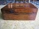 Antique English Rosewood Inlaid Sewing Box Boxes photo 3