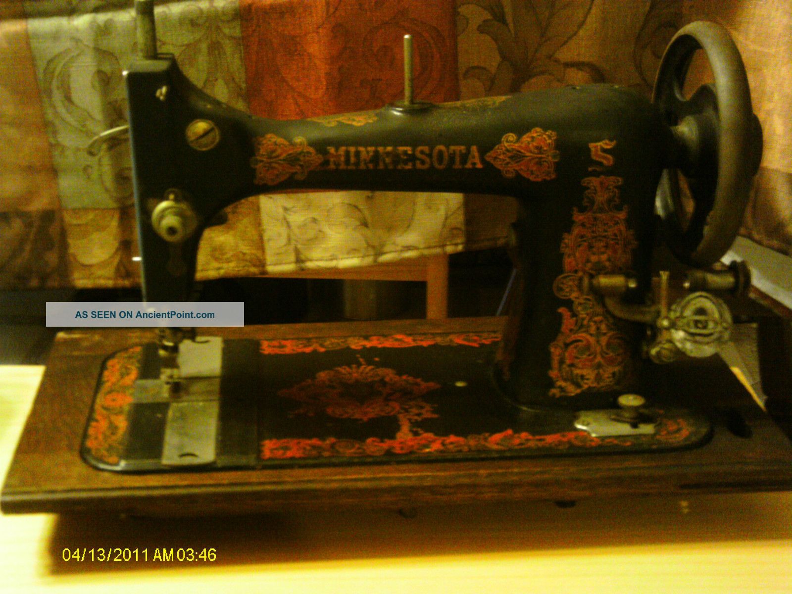 Vintage Minnesota Sewing Machine.  Steam Punk/retro/ 50 ' S Decor/movie Props. Sewing Machines photo