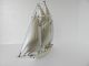 Finest Masterly Hand Crafted Large Sterling Silver Yacht Ship 210 Gr 7.  4 Oz Nr Other photo 1