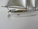 Finest Masterly Hand Crafted Large Sterling Silver Yacht Ship 210 Gr 7.  4 Oz Nr Other photo 2