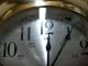 Vintage Seth Thomas Marine Brass Ships Bell Clock Strong Running Clock Clocks photo 9
