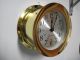 Vintage Seth Thomas Marine Brass Ships Bell Clock Strong Running Clock Clocks photo 1