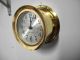 Vintage Seth Thomas Marine Brass Ships Bell Clock Strong Running Clock Clocks photo 5