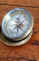 Civil War Era Brass Pocket Compass Compasses photo 2