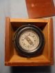 In Old Wood Box. . .  Old 4 Way Maritime Boat Compass. . .  Works Good. .  Floating. .  Heavy Compasses photo 2