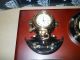 Nautical Dark Wood Plaque Antique Brass Diving Helmet Clock & Picture Frame New Clocks photo 2