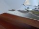 Finest Signed Japanese Hand Made Sterling Silver 960 2 Masted Model Ship By Seki Other photo 8