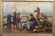 Antique Joseph Tomanek Genre Oil Painting Mother,  Children & Sailor Nr Other photo 2