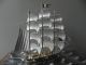 Spectacular Japanese 3 Masted Sterling Silver 985 Clipper Ship By Takehiko Japan Other photo 11