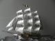Spectacular Japanese 3 Masted Sterling Silver 985 Clipper Ship By Takehiko Japan Other photo 2