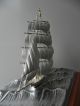 Spectacular Japanese 3 Masted Sterling Silver 985 Clipper Ship By Takehiko Japan Other photo 4