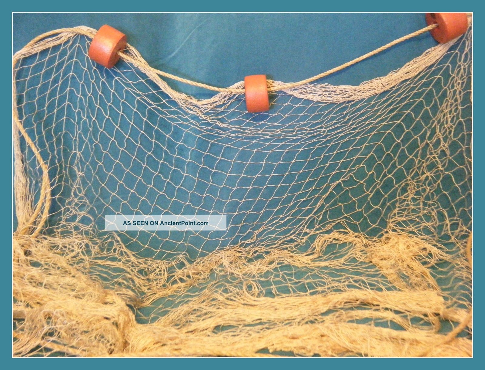 15 X 7 Fishing Net,  Floats,  Rope,  Floats,  Decoratios,  Nautical,  Party,  Home Fishing Nets & Floats photo
