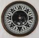 Great Antique Nautical Glass & Brass Compass Card Dial In Box Primitives photo 3