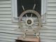 Vintage Large Folk Art Ships Wheel Made From Rope And Knots Trench Art Nautical Wheels photo 1
