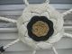 Vintage Large Folk Art Ships Wheel Made From Rope And Knots Trench Art Nautical Wheels photo 2