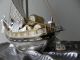 Finest H - Crafted Vintage Japanese Sterling Silver 960 Enamel Treasure Ship Seki Other photo 11