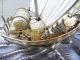 Finest H - Crafted Vintage Japanese Sterling Silver 960 Enamel Treasure Ship Seki Other photo 8