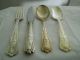 Single Place Setting U.  S.  Navy Officer ' S Silverplate (4pcs. ) Flatware Anchors photo 4