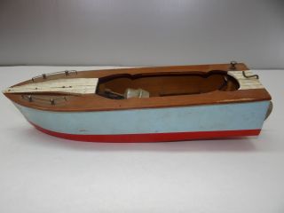 Antique Old Small Wood Wooden Made In Japan Model Ship Boat Kit Rc Nr photo